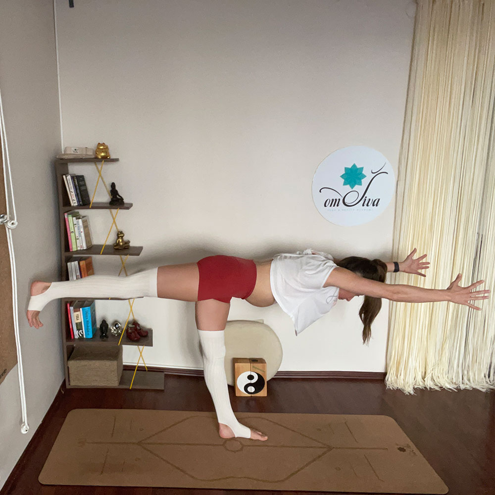 yoga savaşçı pozu III